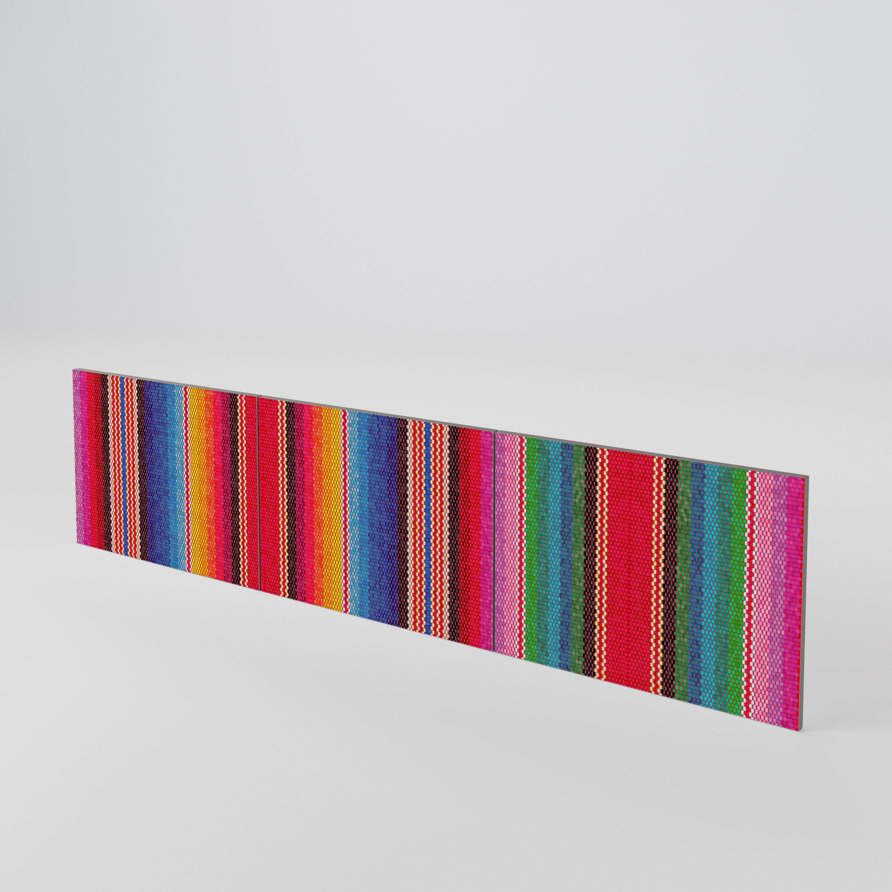 ETHNIC MEXICAN 3-Piece TV Cabinet Door Set