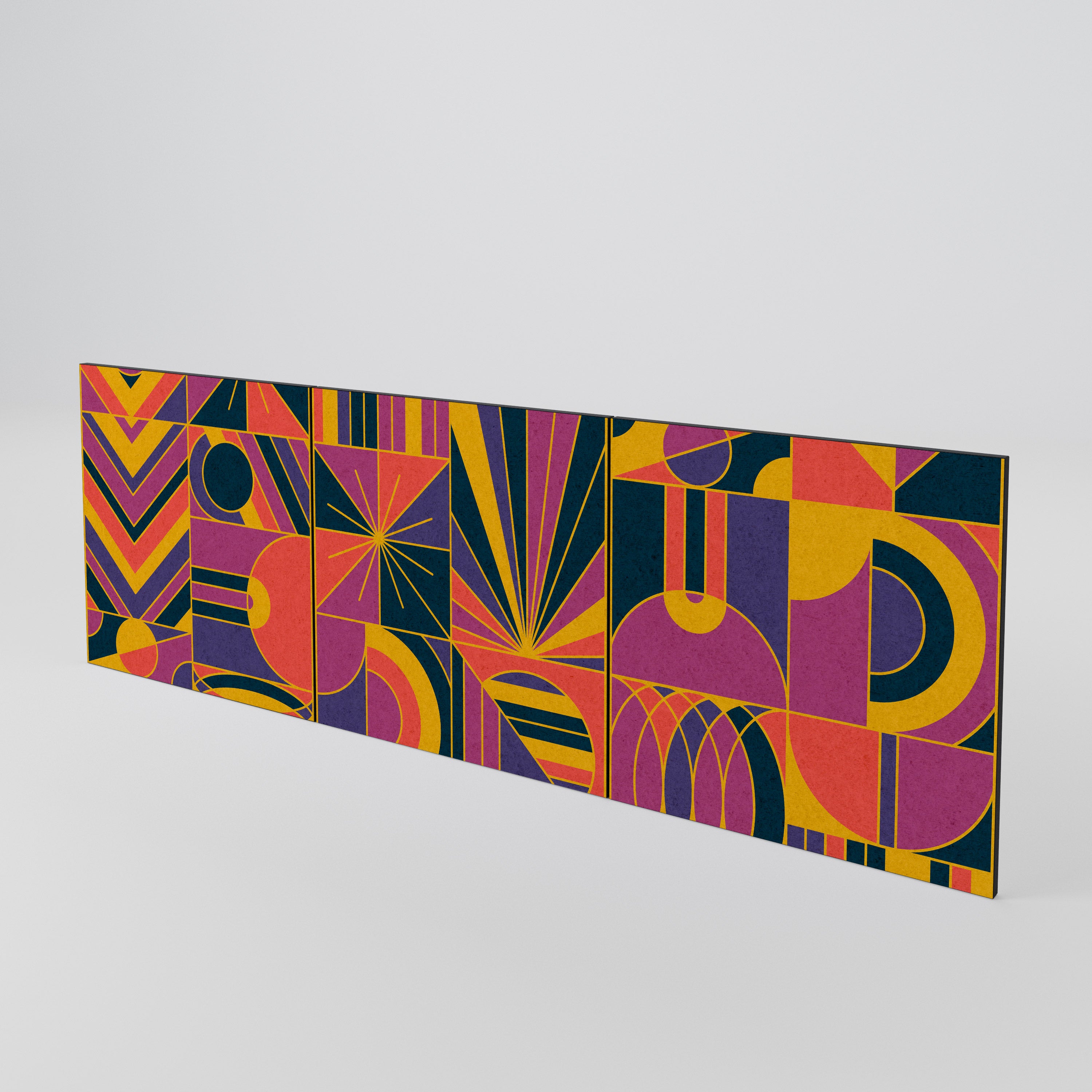 ELECTRIC PATTERNS Sada 3 ks dvířek ke komodě