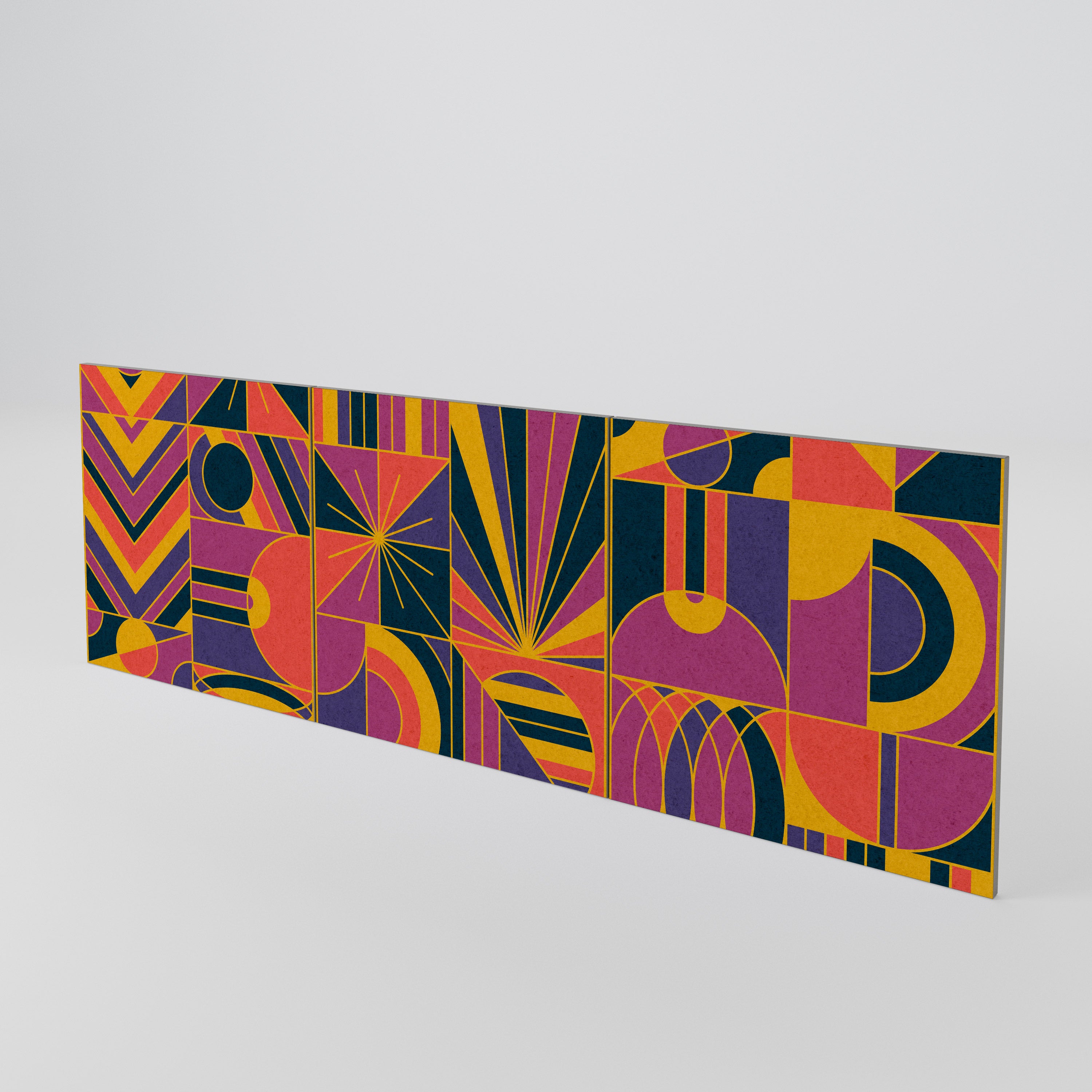 ELECTRIC PATTERNS Sada 3 ks dvířek ke komodě