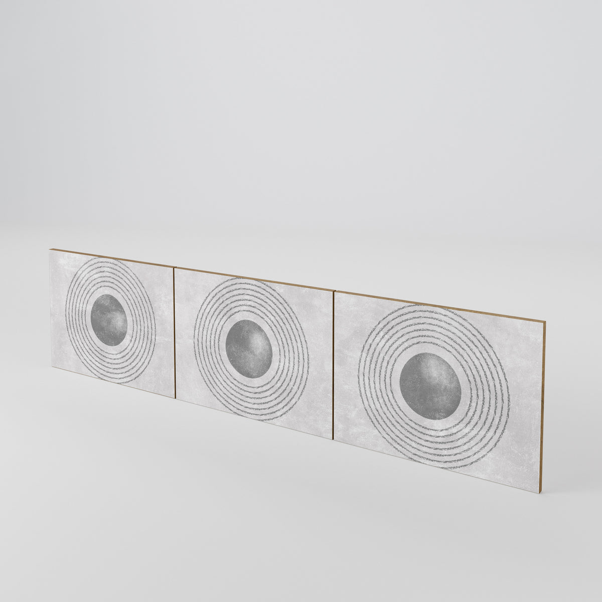 SOLID CIRCLES Sada 3 ks dvířek k TV stolku