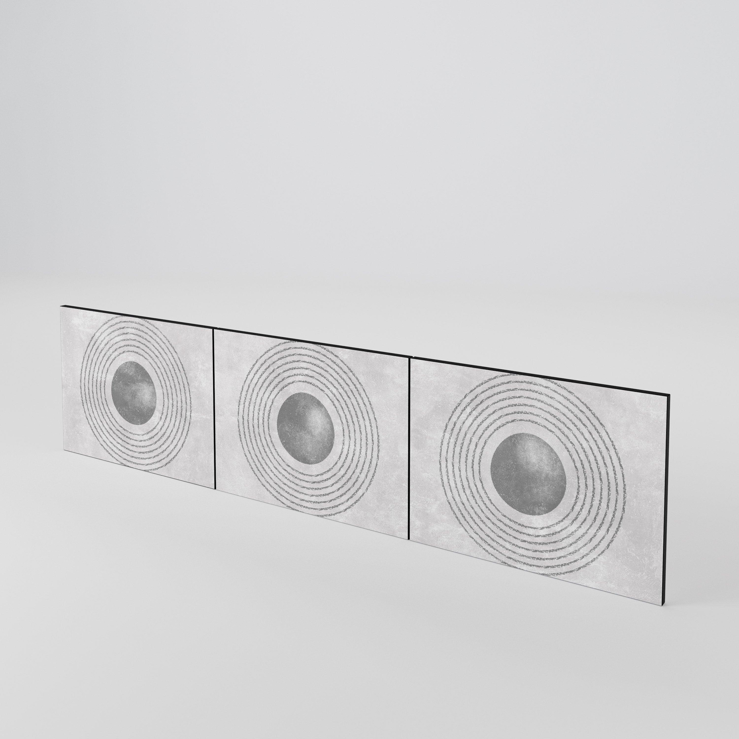 SOLID CIRCLES Sada 3 ks dvířek k TV stolku