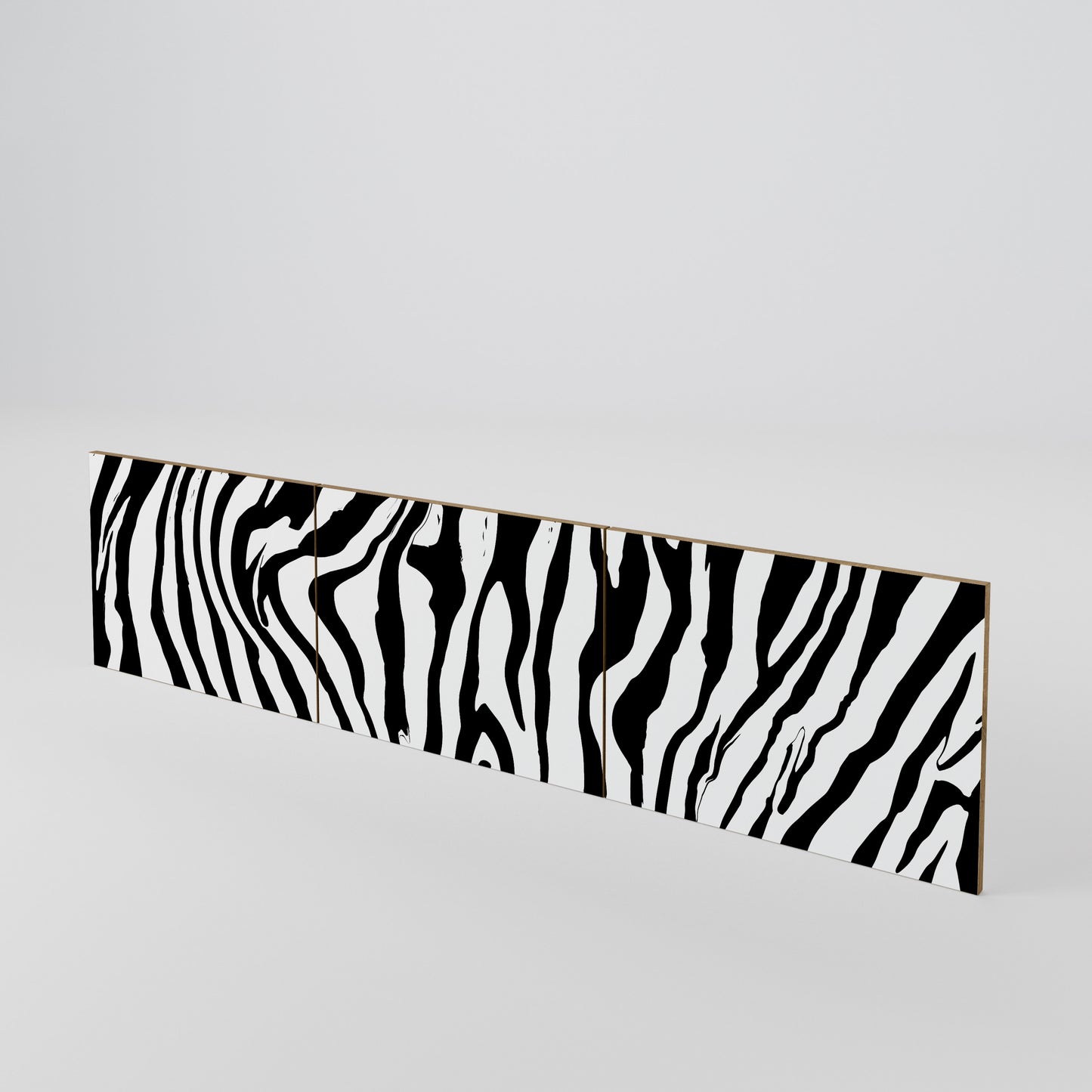 SPLENDID ZEBRA Sada 3 ks dvířek k TV stolku