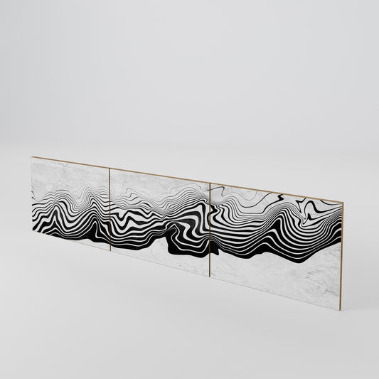 MONOCHROME MIRAGE Sada 3 ks dvířek k TV stolku