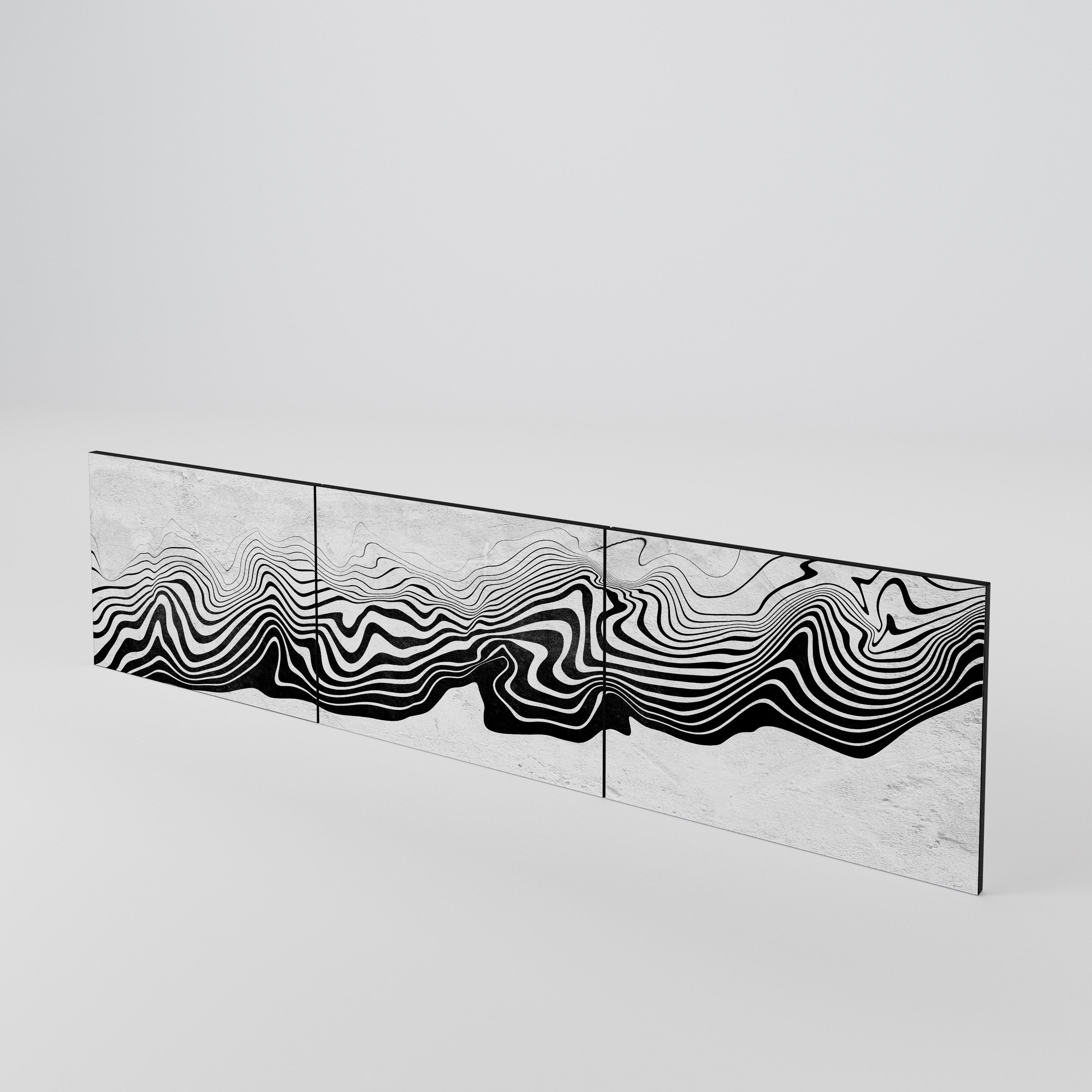 MONOCHROME MIRAGE Sada 3 ks dvířek k TV stolku