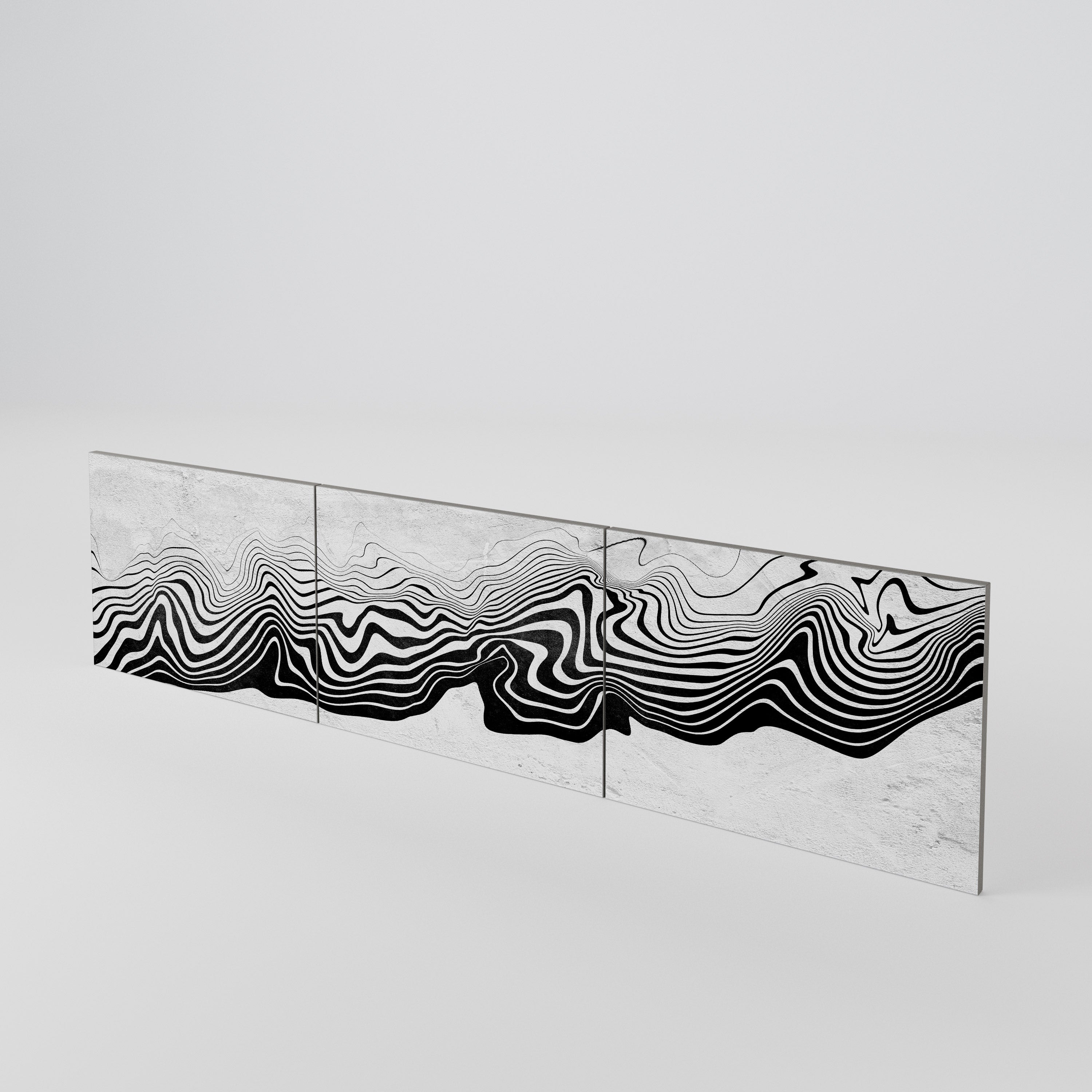 MONOCHROME MIRAGE Sada 3 ks dvířek k TV stolku