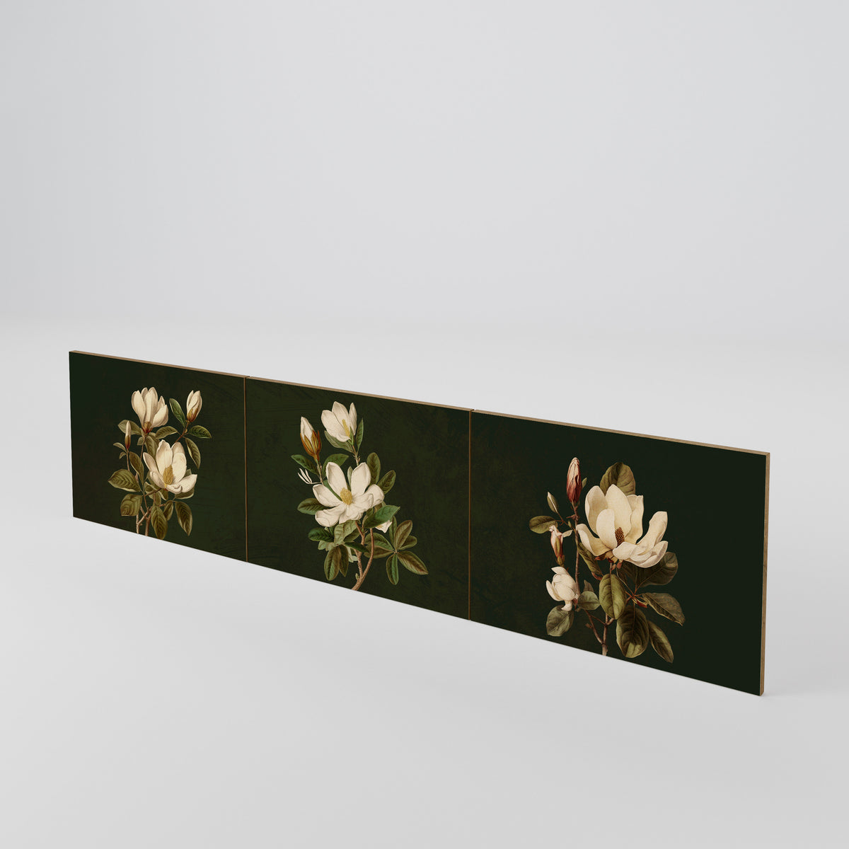 FLORAL NOIR Sada 3 ks dvířek k TV stolku