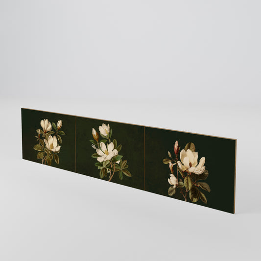 FLORAL NOIR Sada 3 ks dvířek k TV stolku