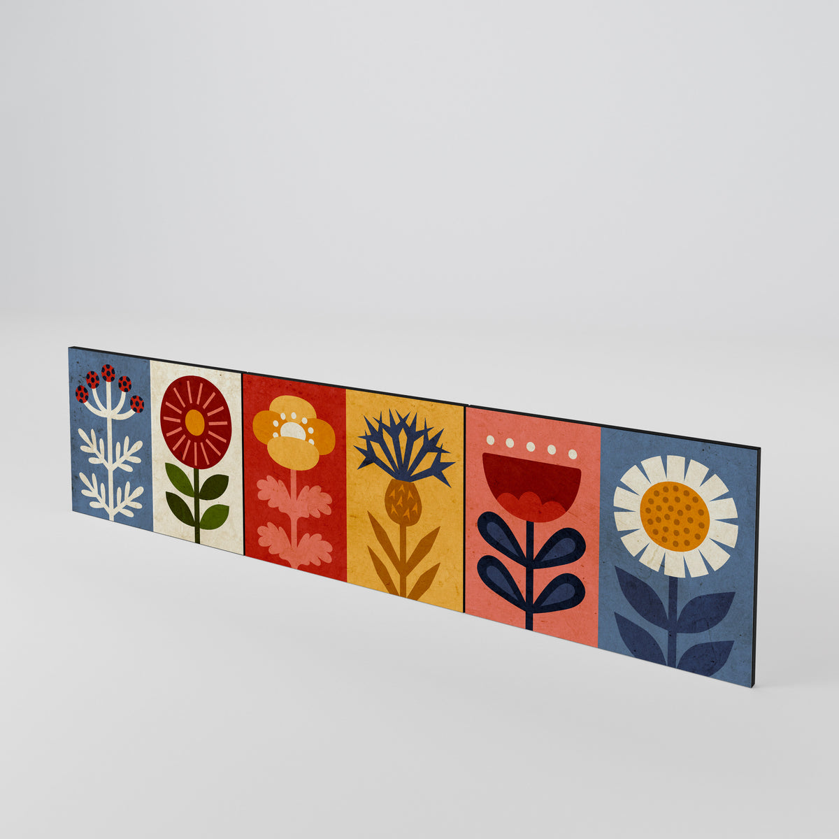 SCANDIC FLOWERET Sada 3 ks dvířek k TV stolku