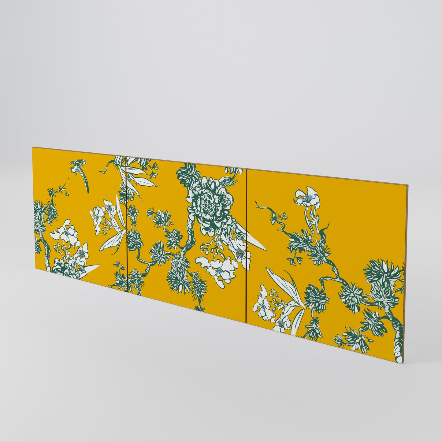YELLOW CHINOISERIE Sada 3 ks dvířek ke komodě