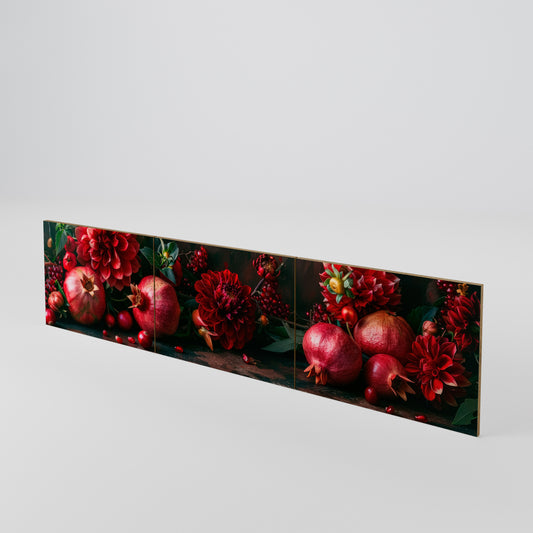 DAHLIAS AND POMEGRANATES Sada 3 ks dvířek k TV stolku