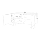 PASSING TIME Compact 2-Door TV Cabinet